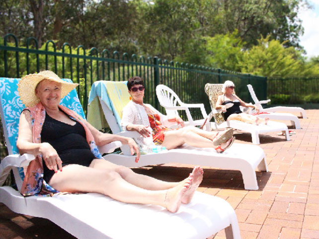 Swimming Pool Sunbathers
